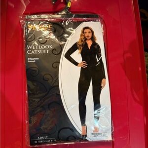 Spirit Black Wetlook Catsuit